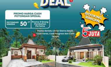 Rumah Joglo Modern Promo Cuma 400 Jutaan, hanya untuk Beberapa Unit