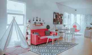 Rumah Mewah Scandinavian Padasuka Atas LT120 Full Furnish Harga Nego