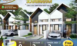 Rumah Konsep Scandinavian hanya 5 menit ke Tol Cuma 2 juta all in