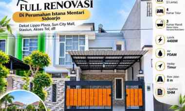 Rumah Murah FULL Renovasi di Perumahan Istana Mentari Sidoarjo