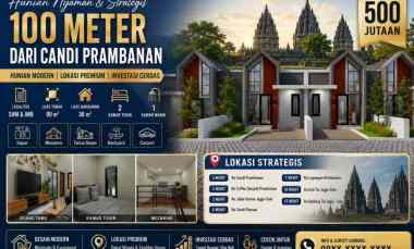Punya Rumah Cuma 100 meter dari Candi Prambanan ini Kesempatannya