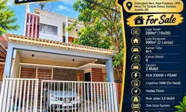 Rumah Semi Furnished 2 Lantai di Perumahan Rungkut Asri Surabaya