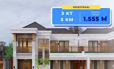 Jual Rumah Megah Konsep Villa Bali di Yogyakarta dekat Sleman City Hal