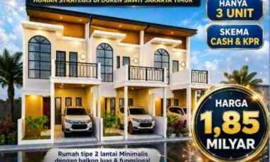 Rumah 2 Lantai Minimalis di Pondok Bambu Duren Sawit Jakarta Timur