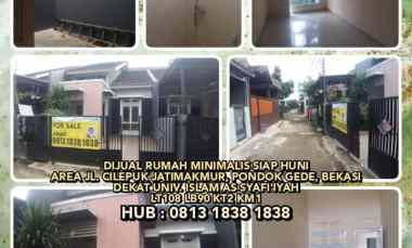 Dijual Rumah Minimalis Area jl.cilepuk Jatimakmur, Pondok Gede, Bekasi