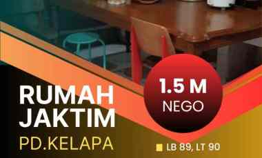 dijual rumah pondok kelapa