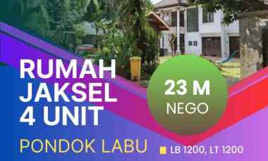 Rumah Pondok Labu Jaksel Ada 4 Unit Sekaligus 2 Lantai Siap Huni