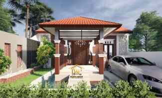 Rumah dengan Design Konsep Villa Limasan di dekat Candi Prambanan
