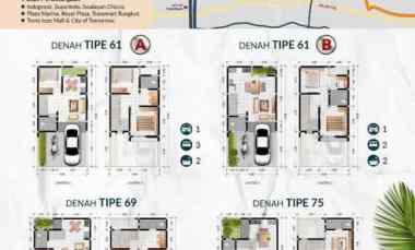 Rumah Murah dan Strategis di Anggrek Prapen dekat SMAN 16 Surabaya