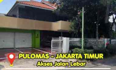 Dijual Rumah Komplek di Pulomas Jakarta Timur Hitung Tanah Jalan Lebar