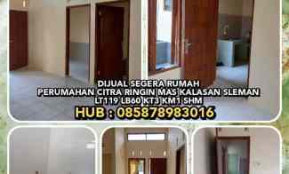 Dijual Rumah di Perumahan Citra Ringin Mas Kalasan Sleman.lt119 Lb60