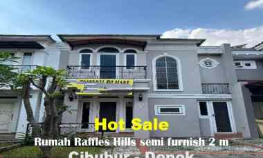 Rumah Secondary Kawasan Elit Cibubur Raffles Hills Semi Furnish