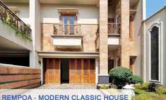 Rumah Baru Desain Modern Classic Dijual di Rempoa Tangerang Selatan