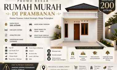 Rumah View Sawah Asri Harga Mulai 200 Jutaan di Prambanan