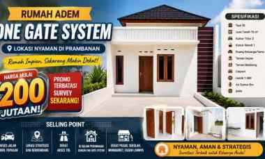 Yuk Buruan Booking Sekarang Rumah Nyaman di Prambanan Siap Menyambut