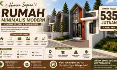HUnian Moderen Minimalis di Kawasan Premium di Prambanan