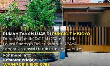 Dijual Rumah Rungkut Mejoyo Selatan Surabaya dekat Ubaya SHM