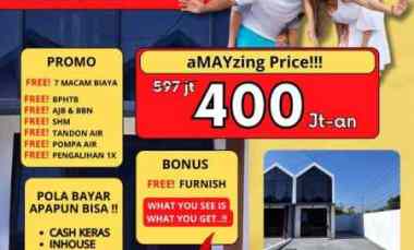 Rumah dekat Mert Cbd hanya 400 juta Full Furnished di Rungkut Surabaya