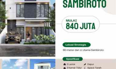 dijual rumah sambiroto purwomartani kec