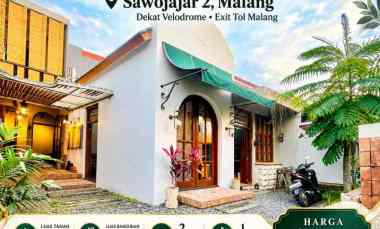 Dijual Rumah Modern Classic Siap Huni di Sawojajar 2 Malang