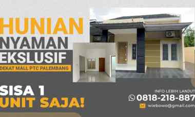 Dijual Rumah Seduduk Putih dekat Mall PTC Palembang