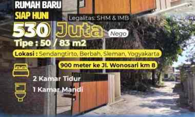 Rumah Baru di Berbah, Sleman 900 meter ke jl. Wonosari km 8