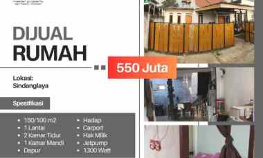 Rumah di Sindanglaya Atas Cimenyan Lingkungan Sejuk Segar