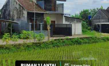 Rumah Murah 2 Lantai View Sawah dalam Perumahan di Sidokarto, Godean