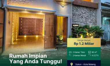 dijual rumah smart home sukun malang