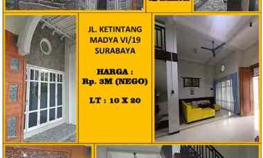 dijual rumah strategis di ketintang surabaya