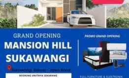 Mansion Hill Sukawangi, dekat Gerbangg Tol Depan Jalan Utama