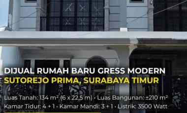 dijual rumah sutorejo prima selatan