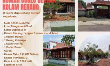 Dijual Rumah Joglo Kolam Renang di Tajem Maguwoharjo Sleman Yogyakarta