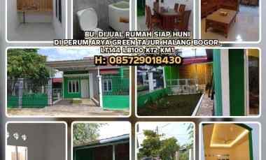 Rumah Siap Huni di Perum Arya Green Tajur Halang Bogor. Lt144 Lb100