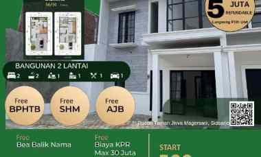 Dijual Rumah Taman Jivva Kebraon Surabaya, 2 Lantai 600 juta