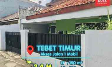 Dijual Rumah Tebet Hitung Tanah Lokasi Strategis Jalan 1 Mobil BU