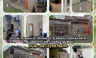 Dijual Rumah di Triharjo, Sleman, Yogyakarta. Lt86 Lb40 Kt2 Km1 Murah