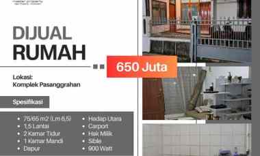 Rumah di Komplek Pasanggrahan Ujungberung Kota Bandung Strategis