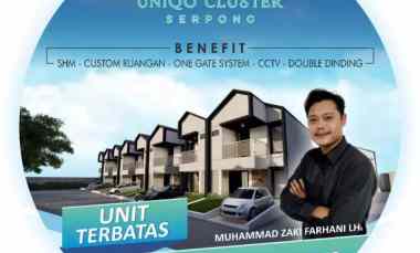 Uniqo Cluster Serpong Rumah Minimalis 2 Lantai di Serpong BSD Tangsel