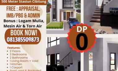 Dijual Cepat Rumah Baru Siap Huni SHM di Bekasi Strategis Bebas Banjir