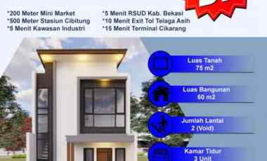Rumah Dijual di Wanasari kec. Cibitung kab bekasi 081385509873