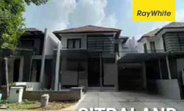 TerMURAH LUAS Rumah Waterfront Citraland Sby FULL Furnished dekat UC