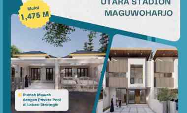 Rumah Mewah dengan Private Pool Utara Stadion Maguwoharjo