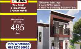 dijual rumah wirun mojolaban sukoharjo