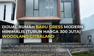 Dijual Rumah Baru Woodland Citraland Surabaya Semua KM dalam