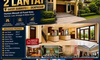 dijual segera rumah besar 2 lantai di gatsu denpasar