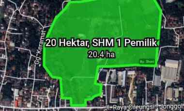 Dijual Tanah 20 Hektar - Cileungsi Kab. Bogor