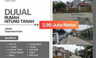Jual Cepat Hitung Tanah di Komplek Cisaranten Kulon Arcamanik Bandung