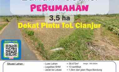 Tanah Peruntukan Perumahan Cianjur dekat Pintu ToL Ciranjang Barat 202
