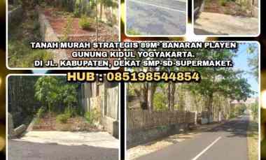 dijual tanah banaran playen wonosari